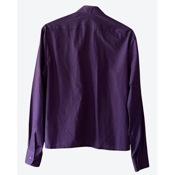 Wanted By Beads Beautiful Vintage Medium Purple Silver Pink Floral Sequin Shirt - Picture 4 of 8